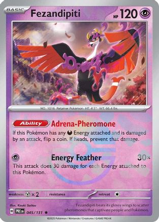 Fezandipiti (Poke Ball Pattern) 045/131  - Holofoil SV Prismatic Evolutions - Rare