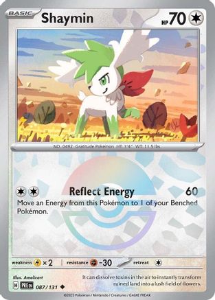 Shaymin (Poke Ball Pattern) 087/131  - Holofoil SV Prismatic Evolutions - Uncommon