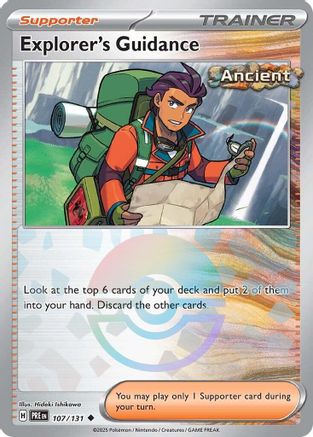 Explorer's Guidance (Poke Ball Pattern) 107/131  - Holofoil SV Prismatic Evolutions - Uncommon