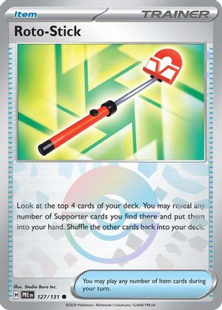 Roto-Stick (Poke Ball Pattern) 127/131  - Holofoil SV Prismatic Evolutions - Common
