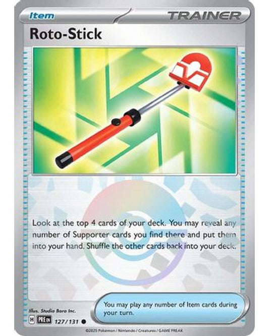 Roto-Stick (Poke Ball Pattern) 127/131  - Holofoil SV Prismatic Evolutions - Common
