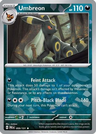 Umbreon (Master Ball Pattern) 059/131  - Holofoil SV Prismatic Evolutions - Rare