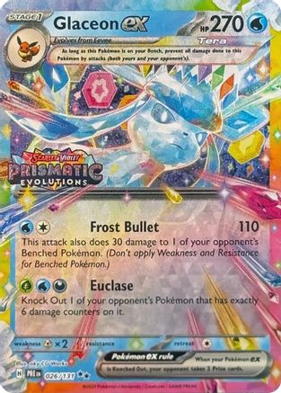 Glaceon ex 026/131  - Holofoil Miscellaneous Cards & Products - Promo