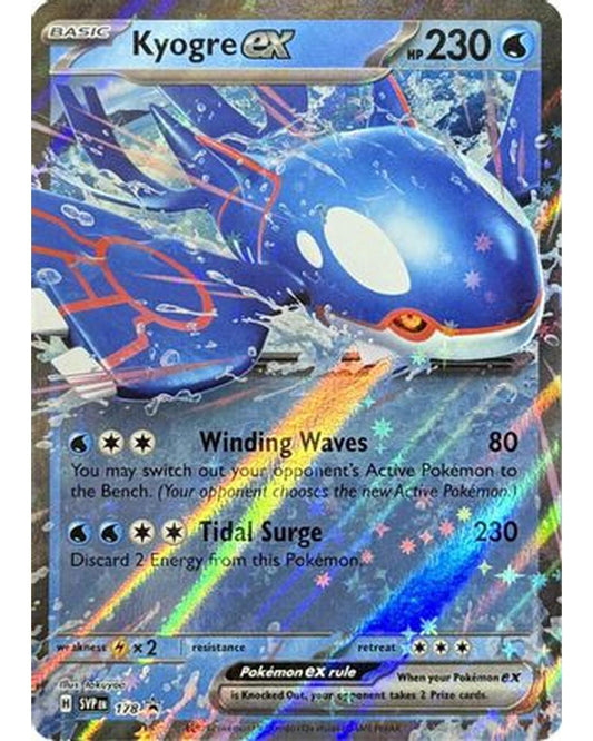 Kyogre ex 178  - Holofoil SV Scarlet & Violet Promo Cards - Promo