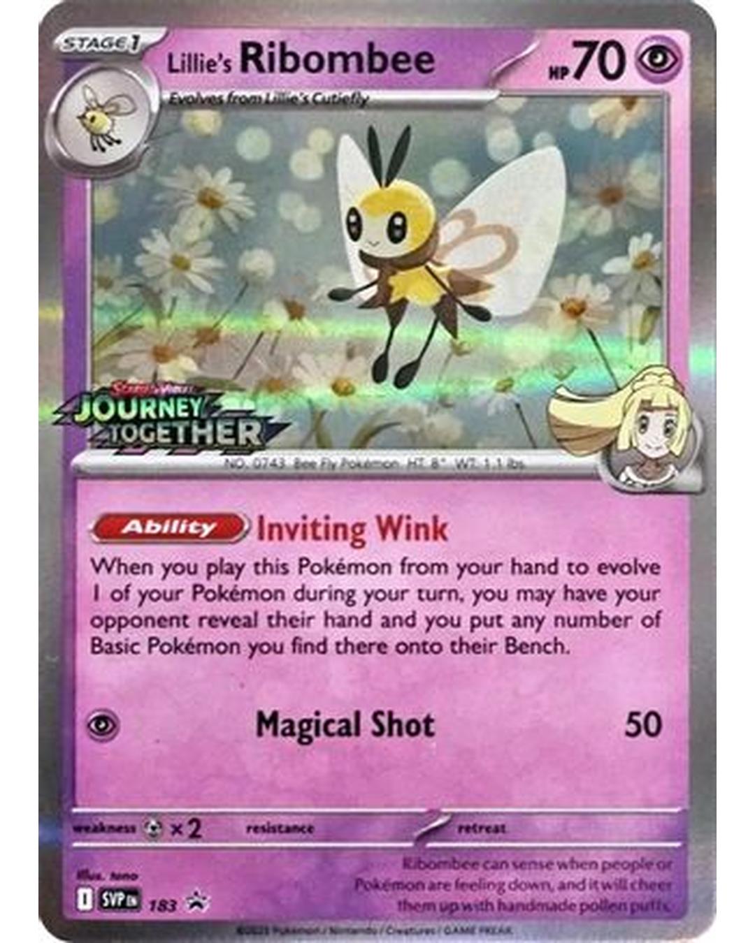 Lillie's Ribombee 183  - Holofoil SV Scarlet & Violet Promo Cards - Promo