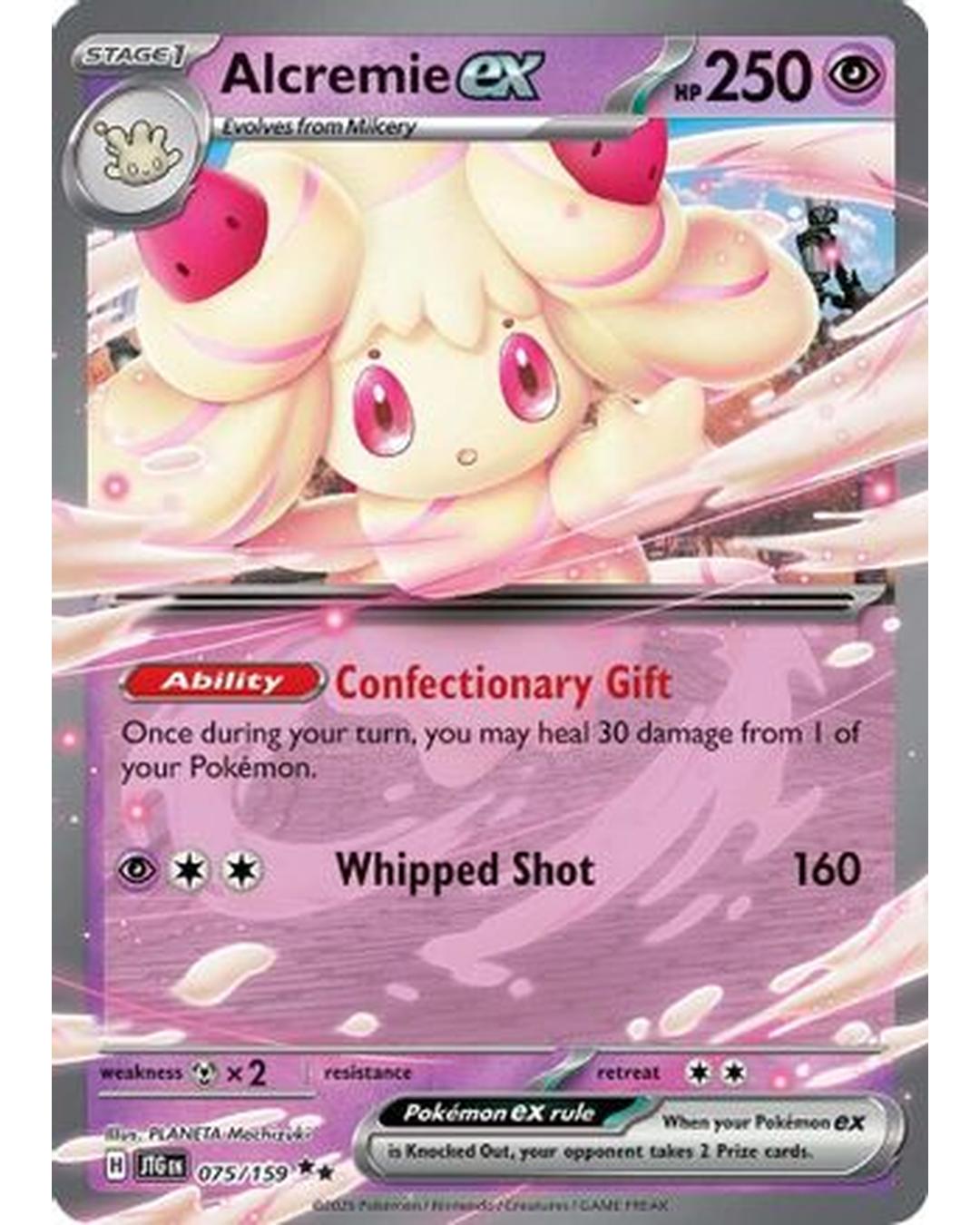 Alcremie ex 075/159  - Holofoil SV09 Journey Together - Double Rare