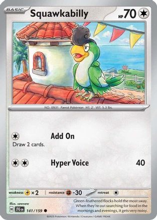 Squawkabilly 141/159  SV09 Journey Together - Common