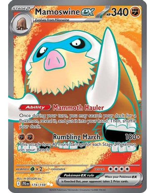 Mamoswine ex 174/159  - Holofoil SV09 Journey Together - Ultra Rare