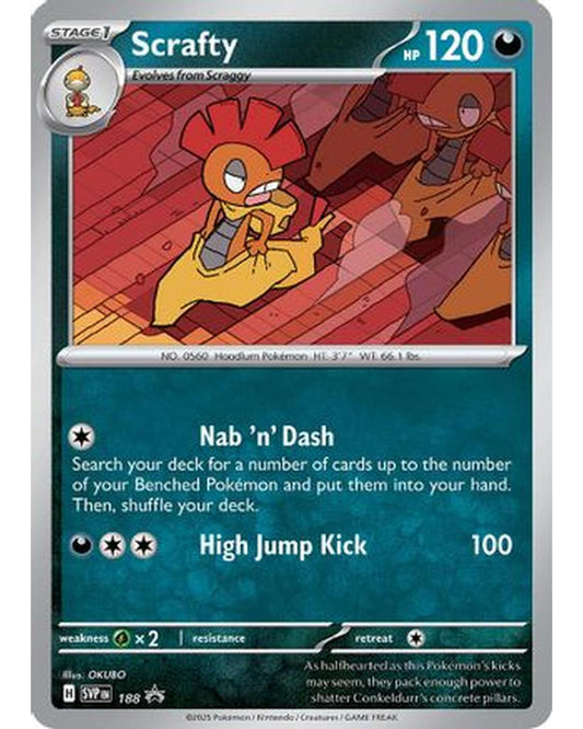 Scrafty 188  - Holofoil SV Scarlet & Violet Promo Cards - Promo