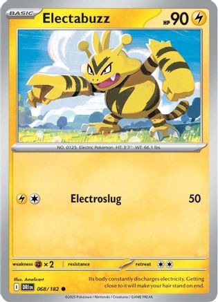 Electabuzz 068/182  - Reverse Holofoil SV10 Destined Rivals - Common