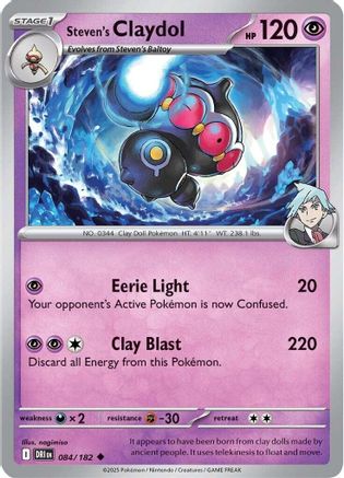 Steven's Claydol 084/182  SV10 Destined Rivals - Uncommon