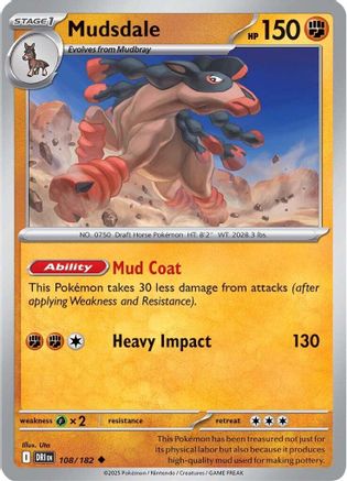 Mudsdale 108/182  SV10 Destined Rivals - Uncommon