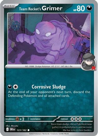 Team Rocket's Grimer 123/182  SV10 Destined Rivals - Common