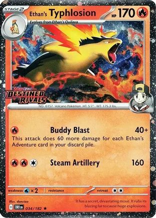 Ethan's Typhlosion (Prerelease) 034  - Holofoil Miscellaneous Cards & Products - Rare