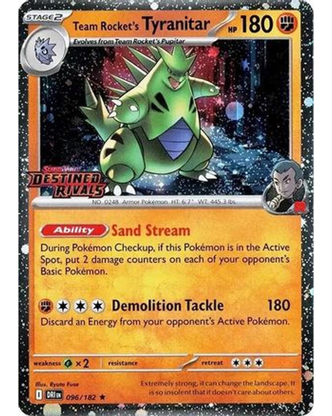 Team Rocket's Tyranitar (Prerelease) 096  - Holofoil Miscellaneous Cards & Products - Rare
