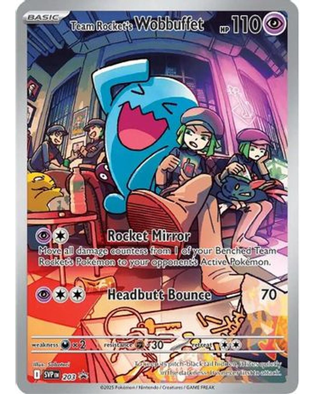Team Rocket's Wobbuffet 203  - Holofoil SV Scarlet & Violet Promo Cards - Promo