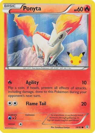 Ponyta (UK Exclusive Promo) 014  - Holofoil Miscellaneous Cards & Products - Promo