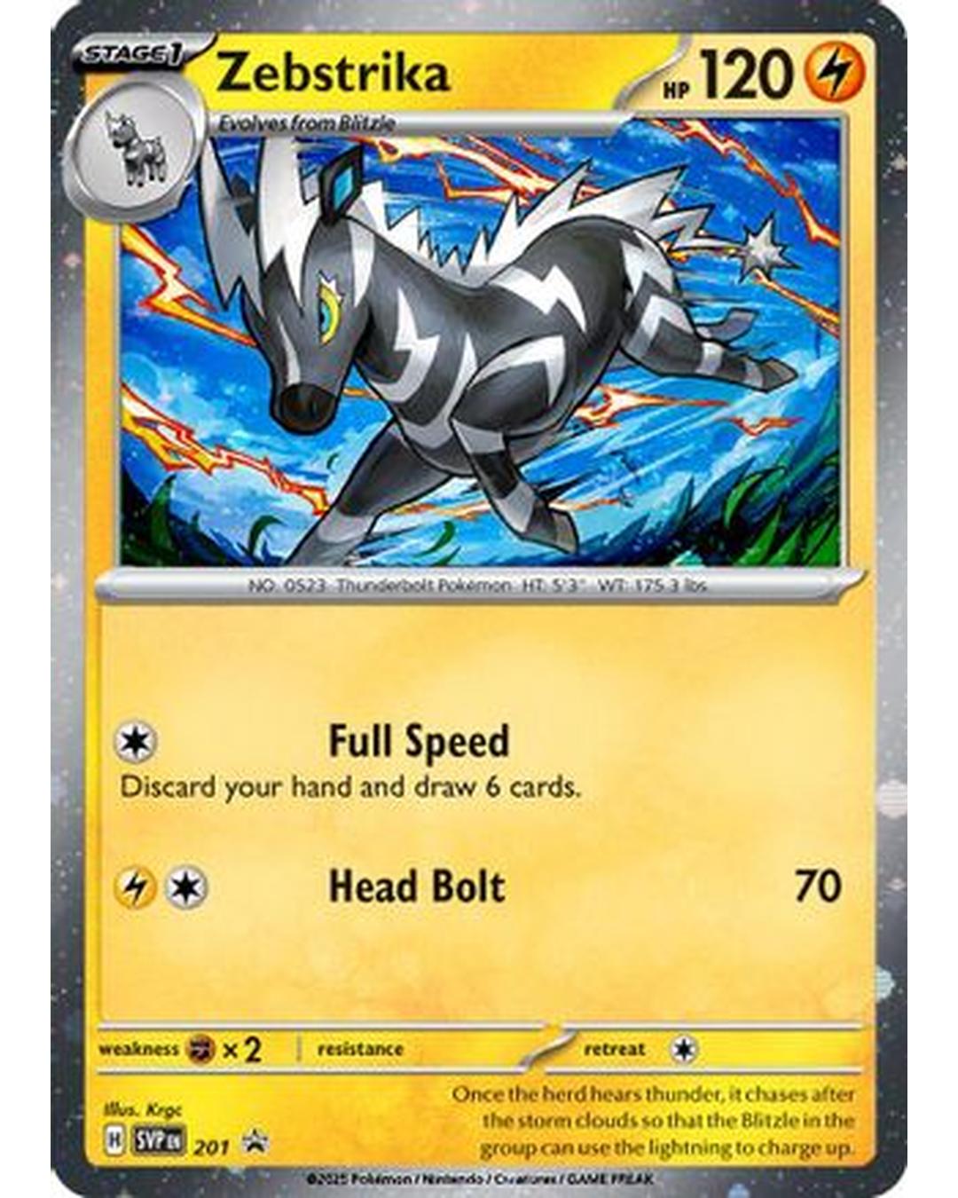 Zebstrika 201  - Holofoil SV Scarlet & Violet Promo Cards - Holo Rare