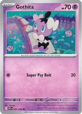 Gothita 041/086  - Reverse Holofoil SV White Flare - Common