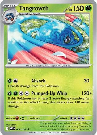 Tangrowth 007  - Reverse Holofoil ME01 Mega Evolution - Uncommon