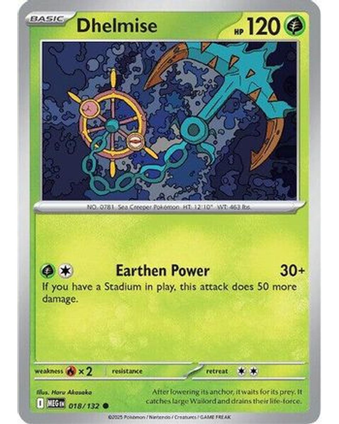 Dhelmise 018/132  ME01 Mega Evolution - Common