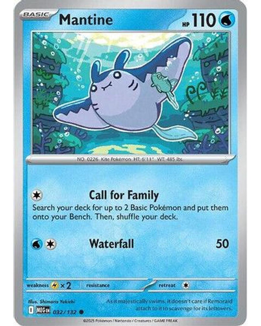 Mantine 032/132  ME01 Mega Evolution - Common
