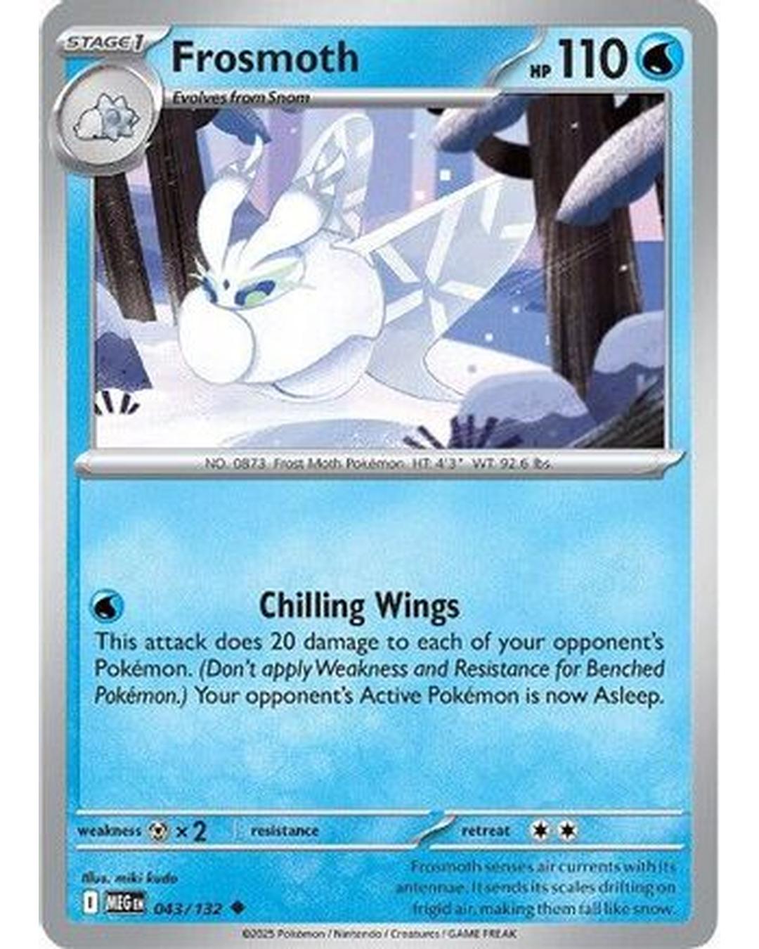 Frosmoth 043/132  ME01 Mega Evolution - Uncommon
