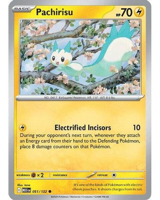 Pachirisu 051/132  - Reverse Holofoil ME01 Mega Evolution - Common