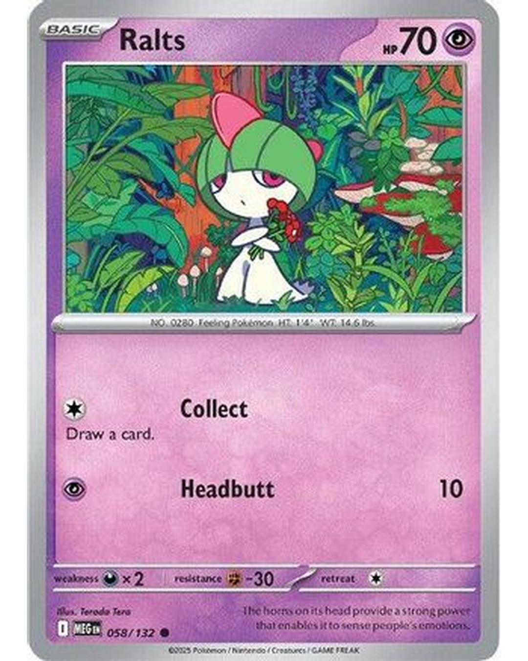 Ralts 058/132  ME01 Mega Evolution - Common