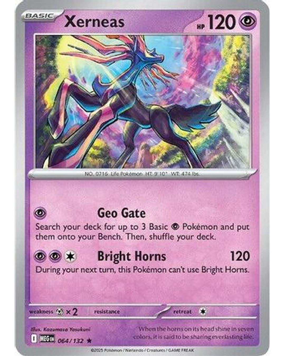 Xerneas 064/132  - Holofoil ME01 Mega Evolution - Rare