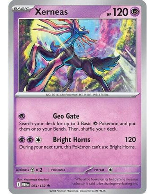 Xerneas 064/132  - Holofoil ME01 Mega Evolution - Rare