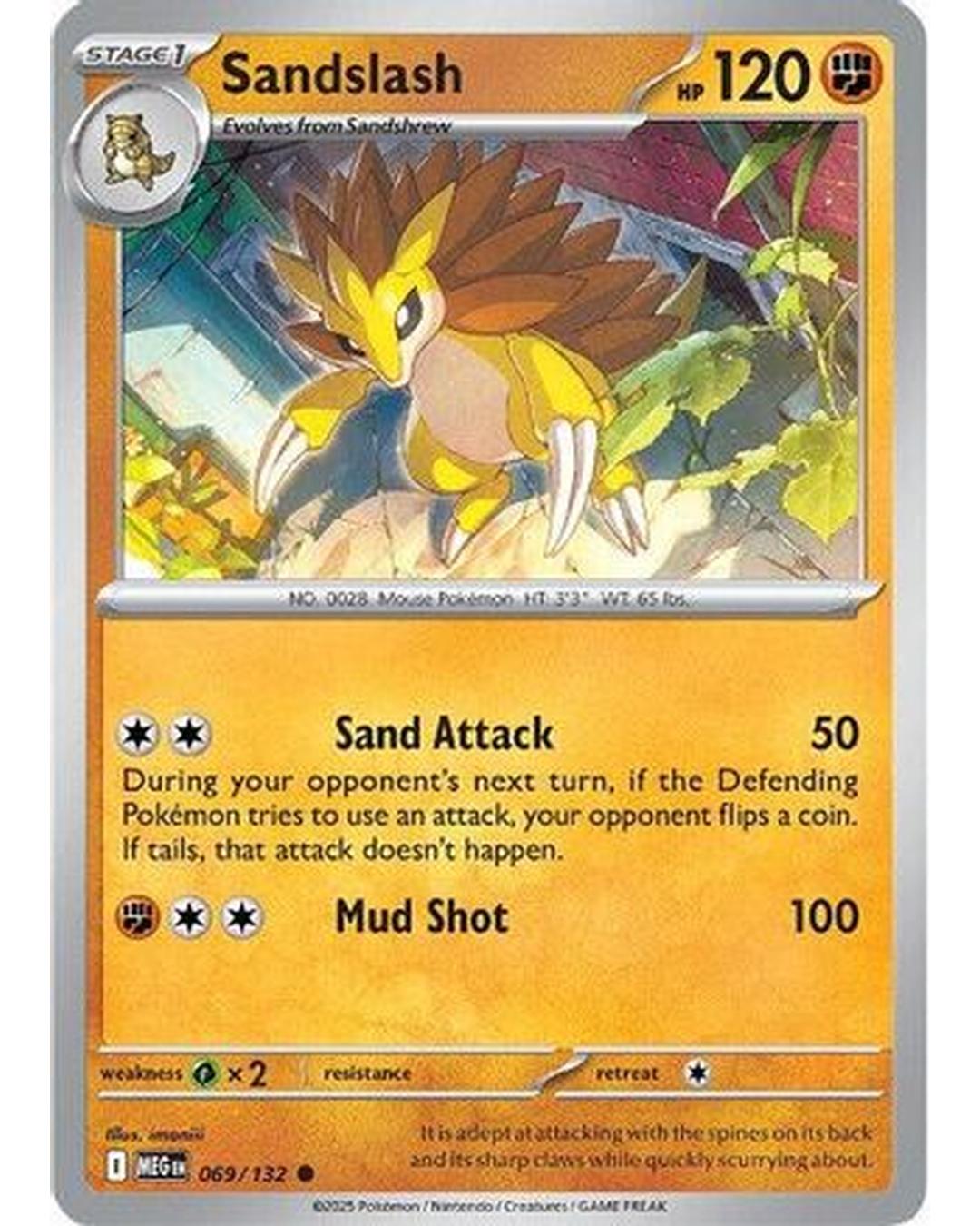 Sandslash 069/132  ME01 Mega Evolution - Common