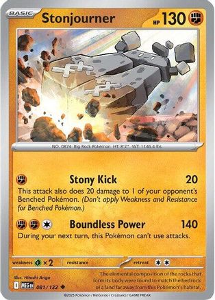 Stonjourner 081  ME01 Mega Evolution - Uncommon