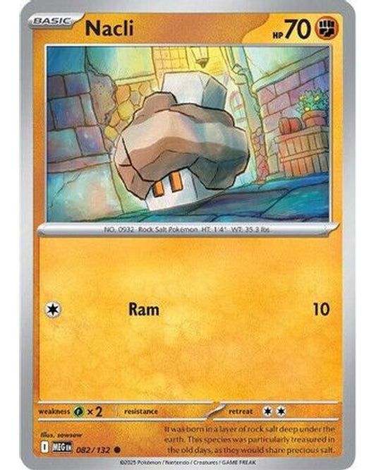 Nacli 082/132  - Reverse Holofoil ME01 Mega Evolution - Common