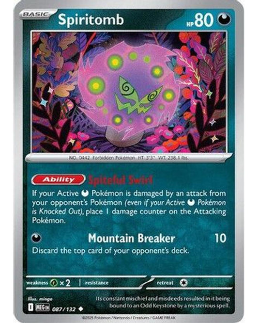 Spiritomb 087/132  - Reverse Holofoil ME01 Mega Evolution - Uncommon
