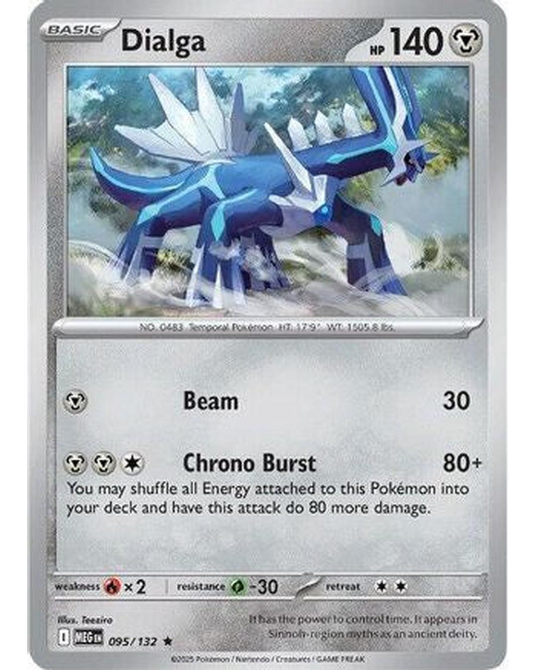 Dialga 095/132  - Holofoil ME01 Mega Evolution - Rare