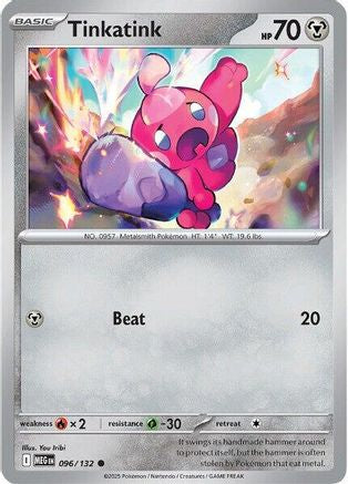 Tinkatink 096  - Reverse Holofoil ME01 Mega Evolution - Common