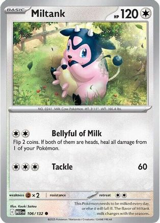 Miltank 106  - Reverse Holofoil ME01 Mega Evolution - Common