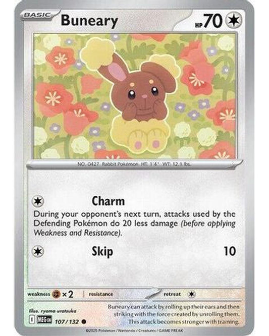 Buneary 107/132  - Reverse Holofoil ME01 Mega Evolution - Common