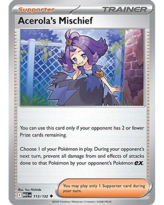 Acerola's Mischief 113/132  ME01 Mega Evolution - Uncommon
