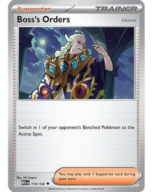 Boss's Orders [Ghetsis] 114/132  ME01 Mega Evolution - Uncommon