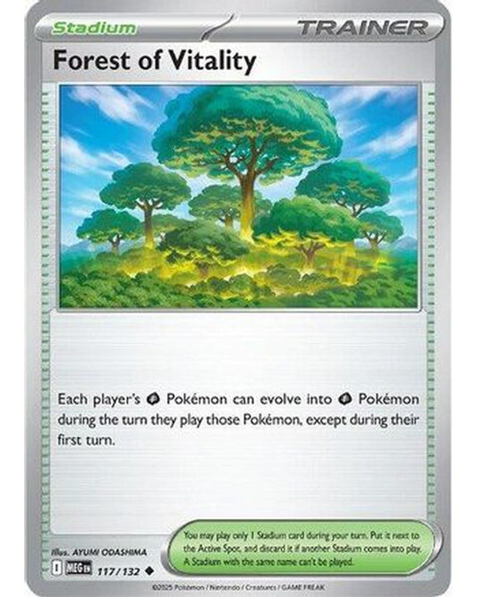 Forest of Vitality 117/132  - Reverse Holofoil ME01 Mega Evolution - Uncommon