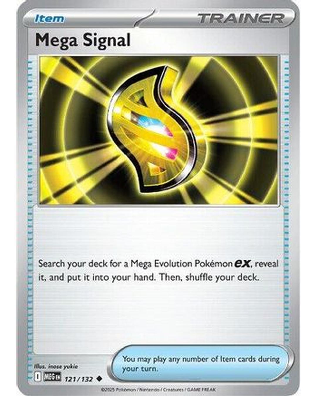 Mega Signal 121/132  - Reverse Holofoil ME01 Mega Evolution - Uncommon