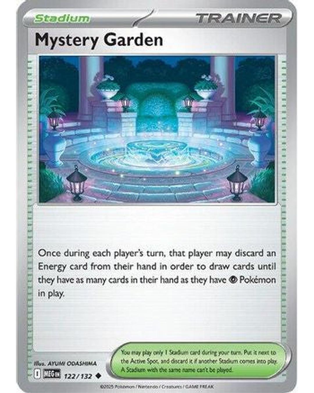 Mystery Garden 122/132  ME01 Mega Evolution - Uncommon