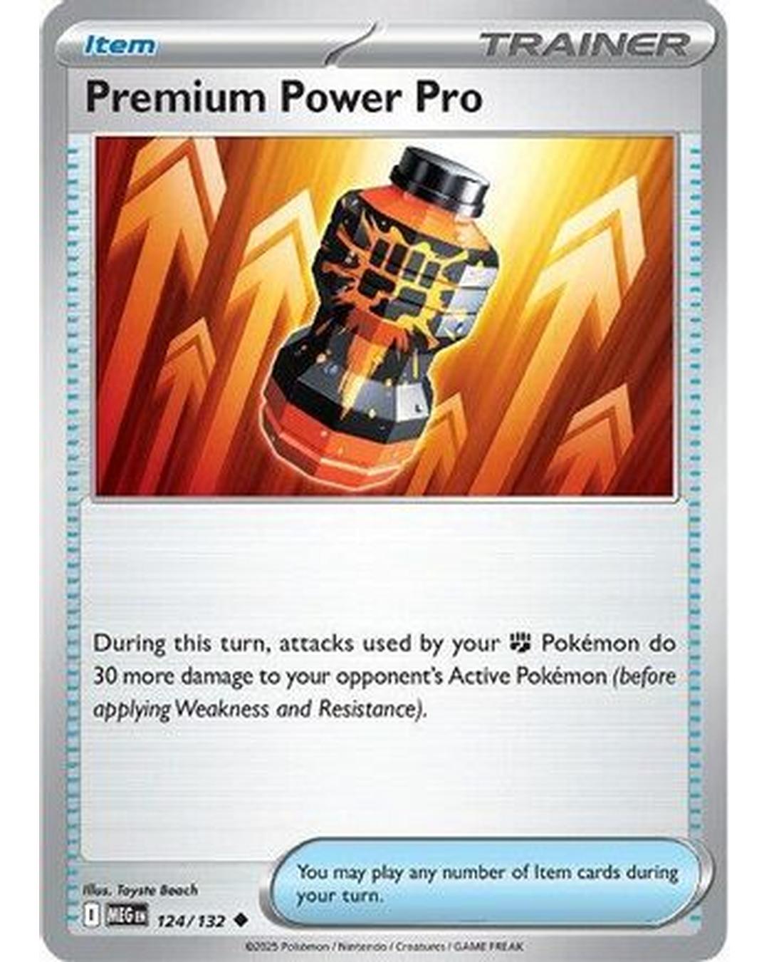 Premium Power Pro 124/132  - Reverse Holofoil ME01 Mega Evolution - Uncommon