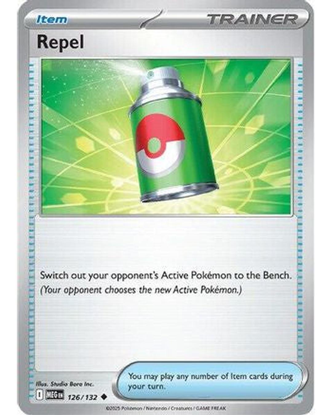 Repel 126/132  - Reverse Holofoil ME01 Mega Evolution - Uncommon