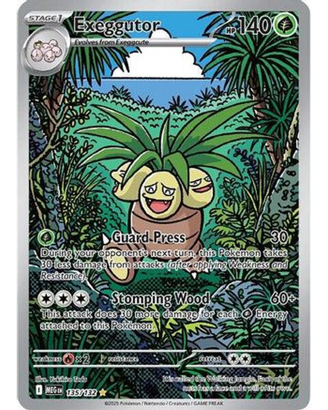 Exeggutor 135/132  - Holofoil ME01 Mega Evolution - Illustration Rare
