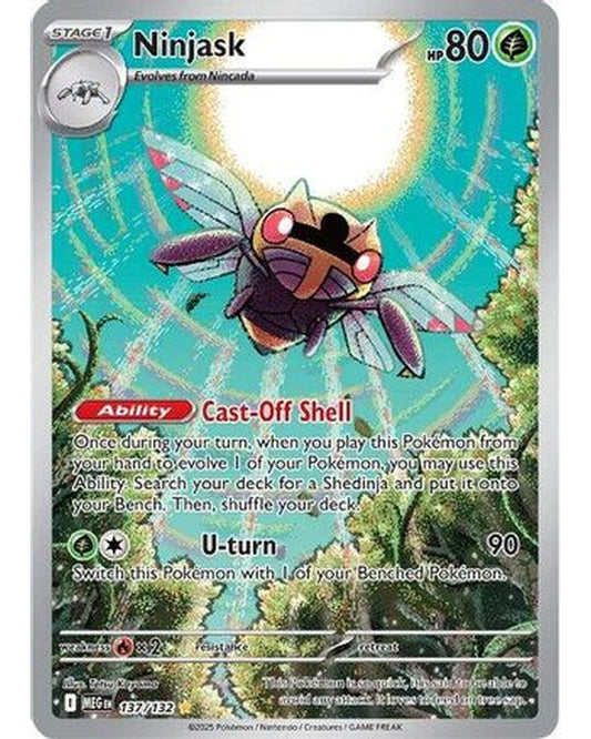 Ninjask 137/132  - Holofoil ME01 Mega Evolution - Illustration Rare