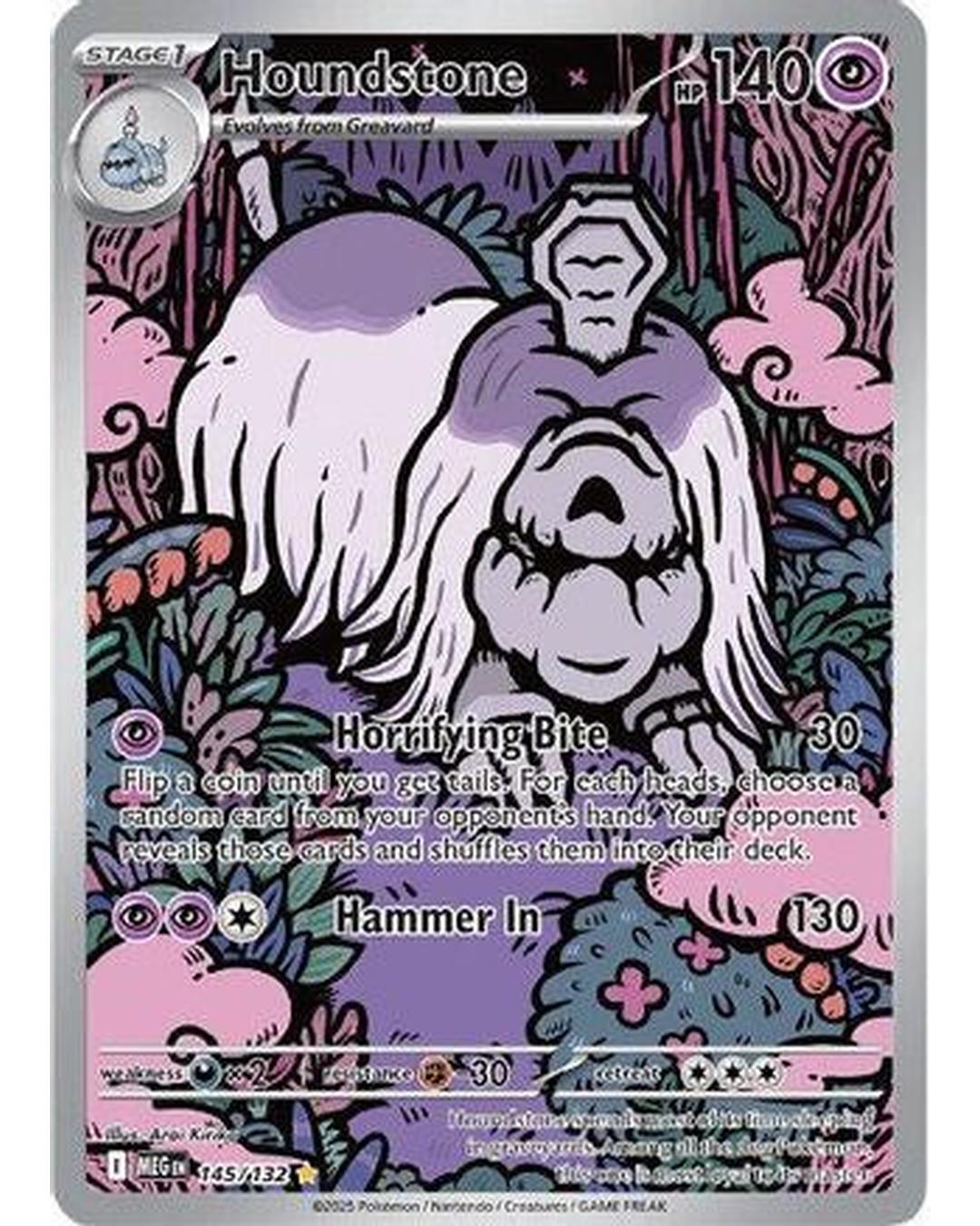 Houndstone 145/132  - Holofoil ME01 Mega Evolution - Illustration Rare