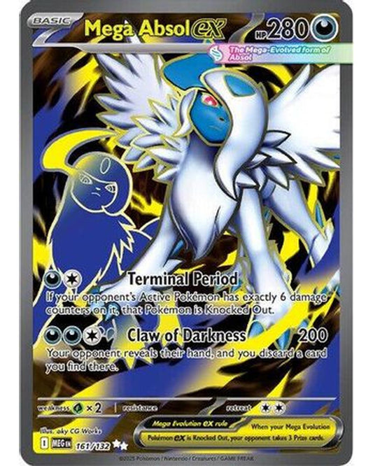 Mega Absol ex 161/132  - Holofoil ME01 Mega Evolution - Ultra Rare